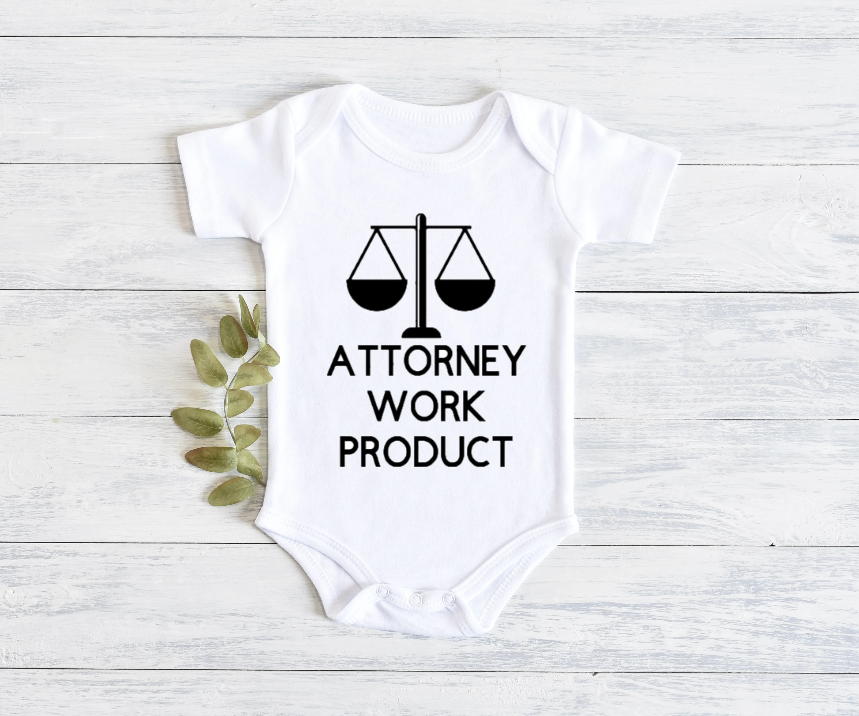 "Attorney Work Product" Onesie", Item# 10008