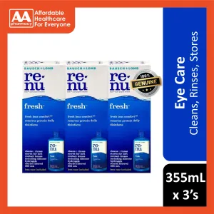Re-nu Fresh Multi-Purpose Solution 355mLx3's [Triple Pack]