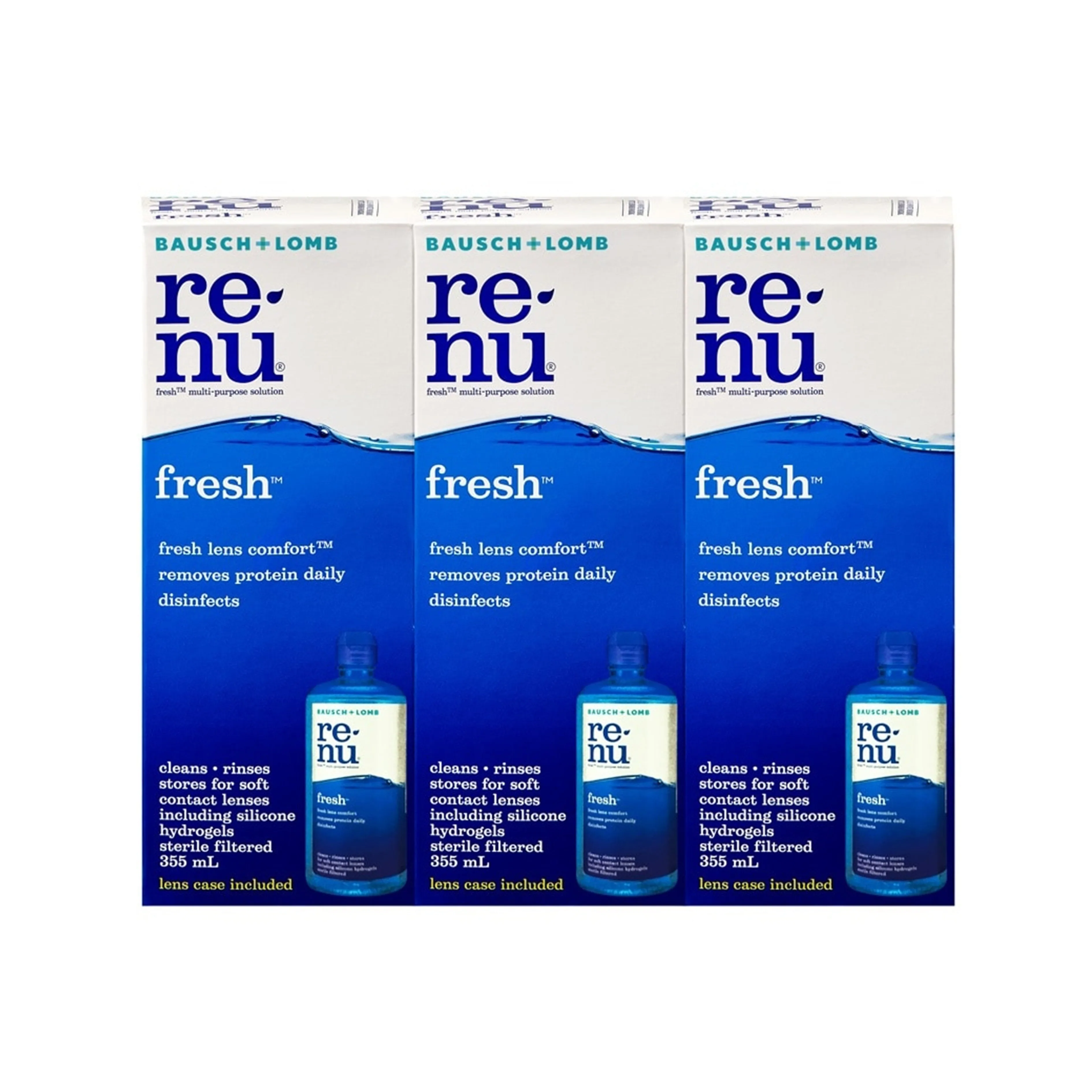 Re-nu Fresh Multi-Purpose Solution 355mLx3's [Triple Pack]