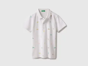 Regular Fit Polo Neck Embroidered T-Shirt