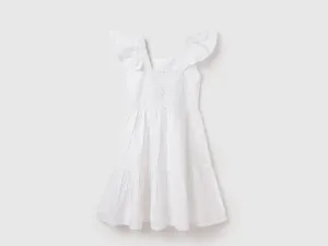 Regular Fit Square Neck Embroidered Dress