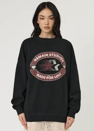 REMAIN Starlet Crew - Washed Black