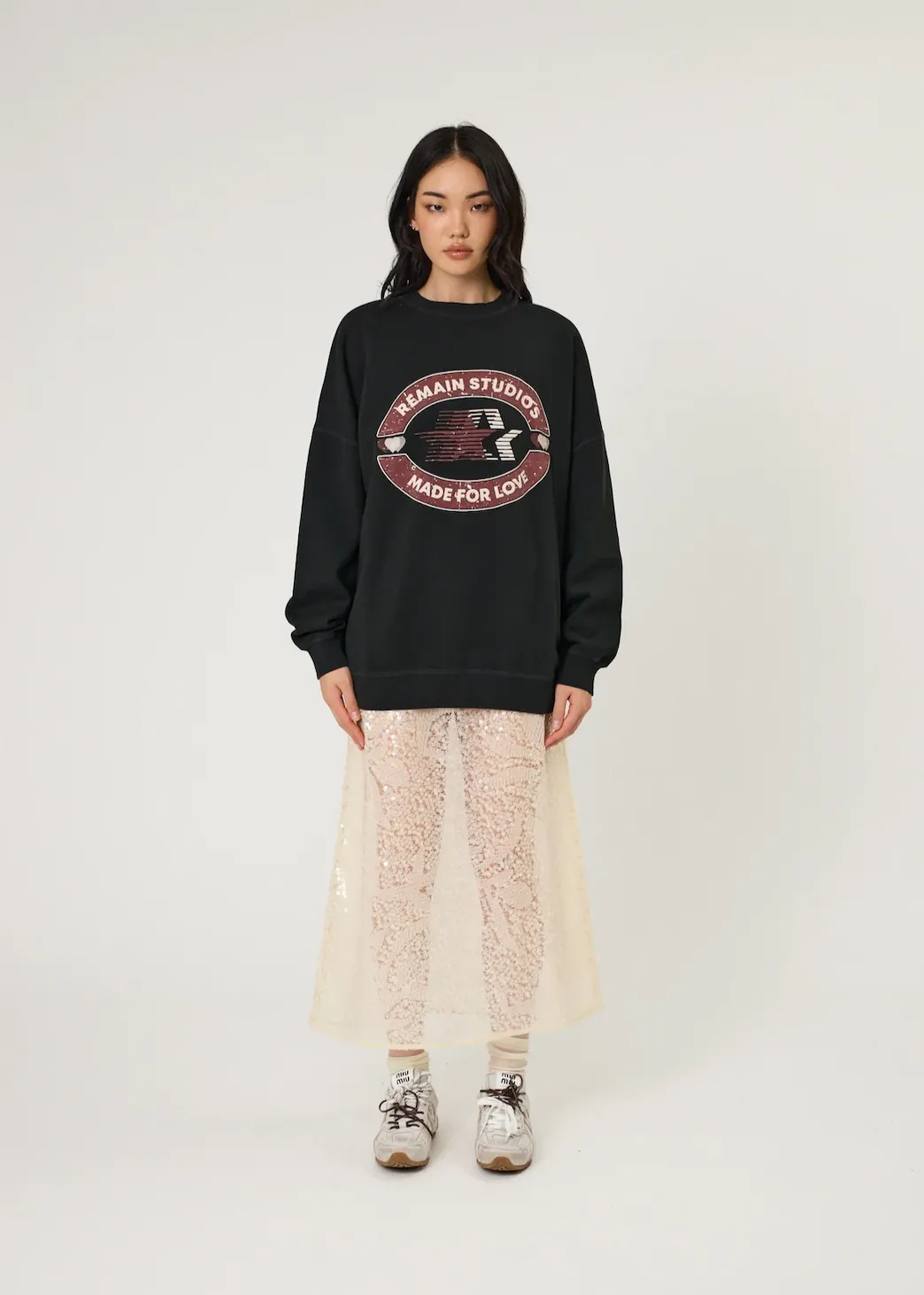 REMAIN Starlet Crew - Washed Black
