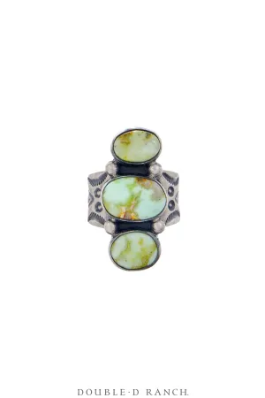 Ring, Cluster, Turquoise, Palomino Mine, Hallmark, Contemporary, 6, 1710