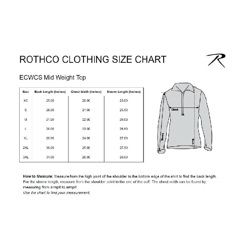 Rothco ECWCS Gen III Level II Mid-Weight Underwear Top