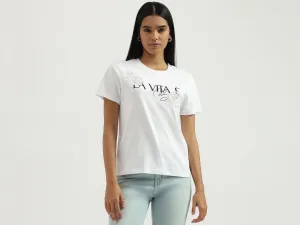 Round Neck Embroidered Tshirt