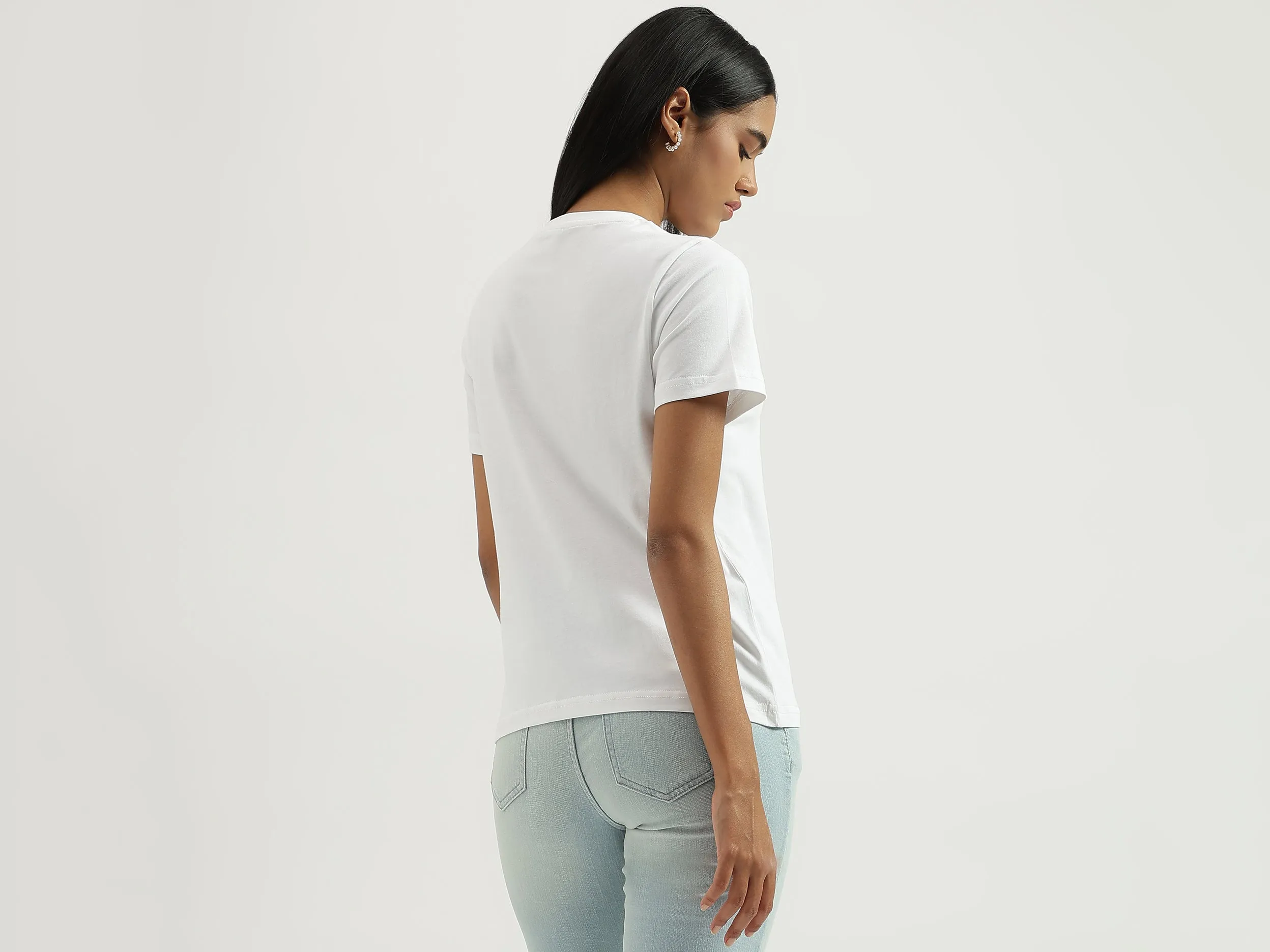 Round Neck Embroidered Tshirt