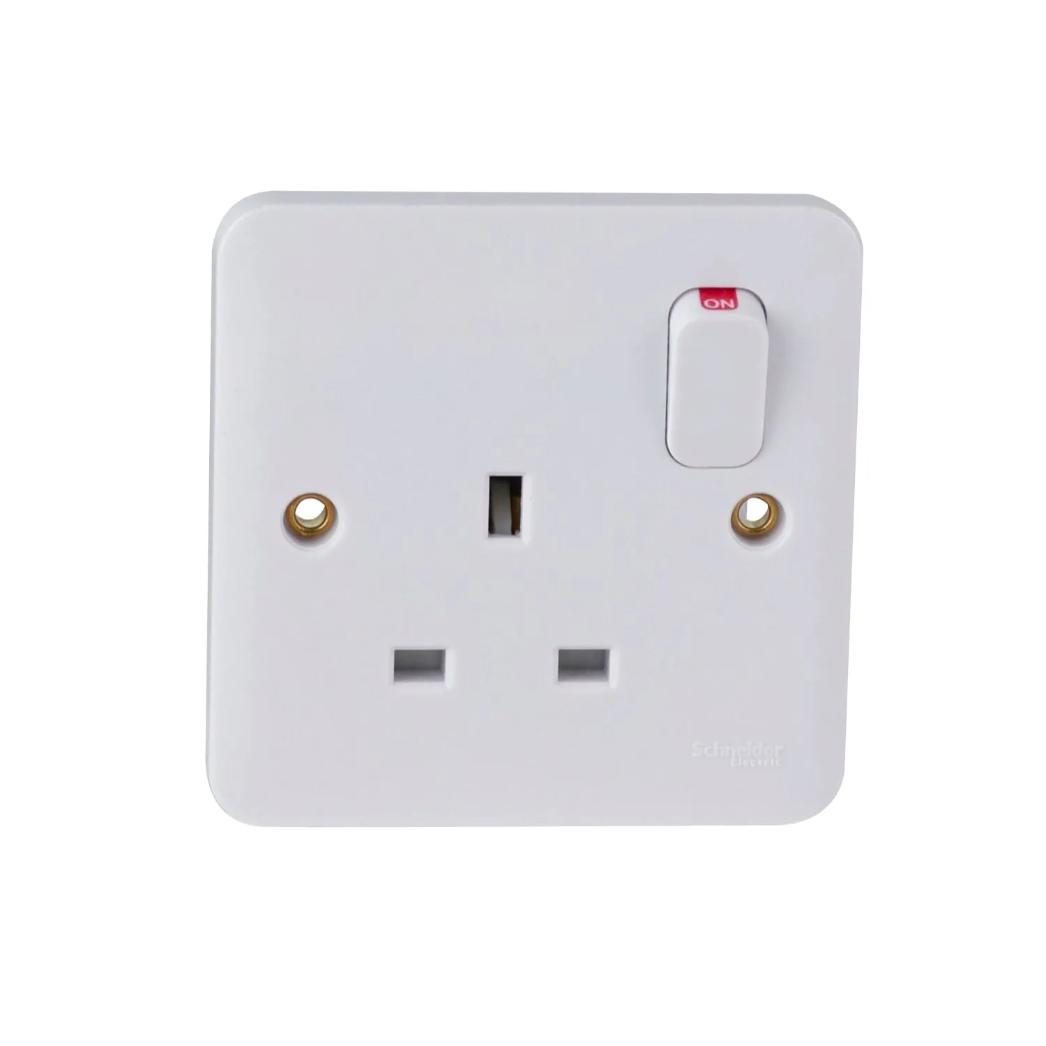 Schneider Electric GGBL3010 Lisse White Moulded 13A SP 1G Switched Socket