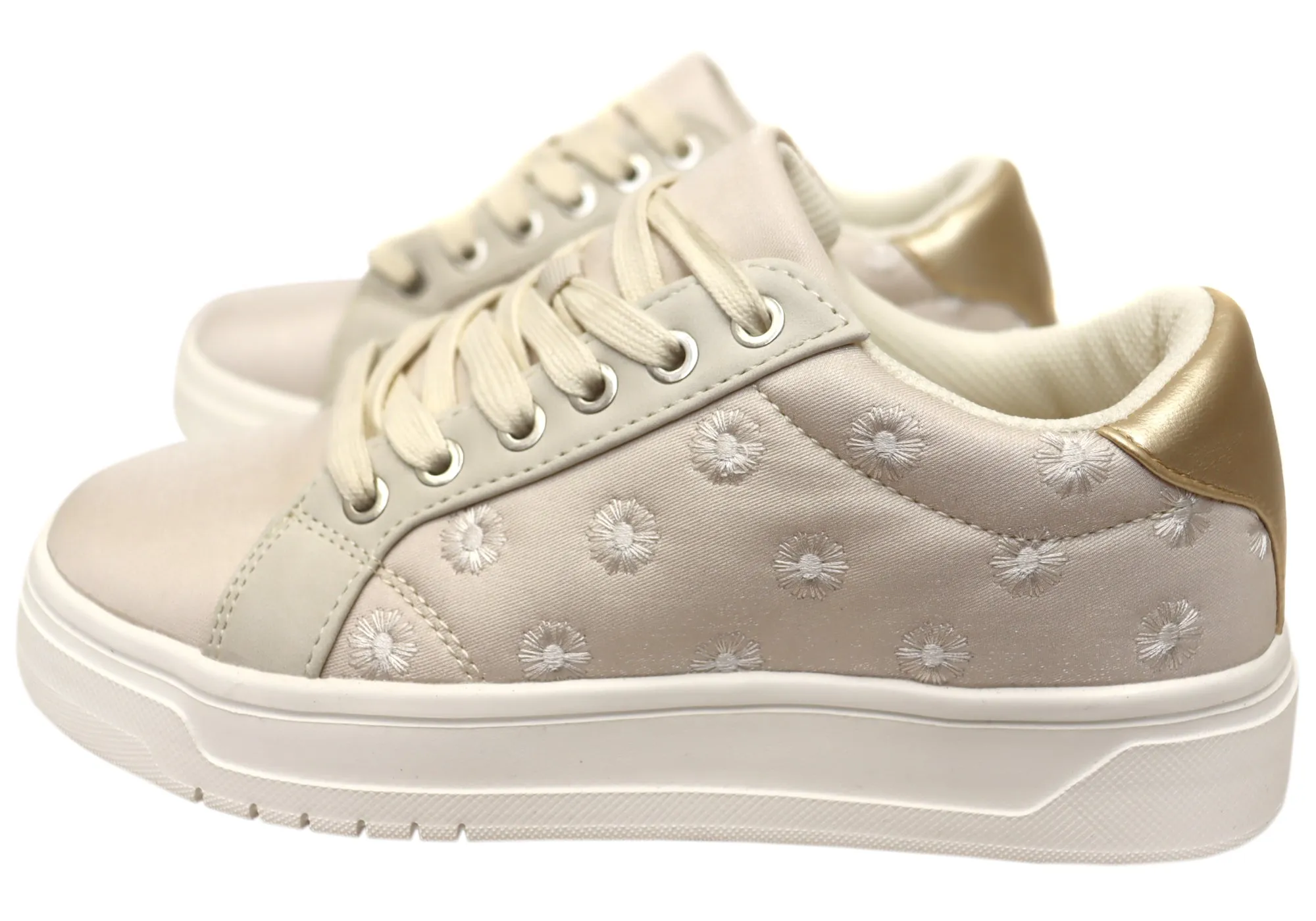 Scholl Orthaheel Womens Paisley Comfortable Supportive Sneakers