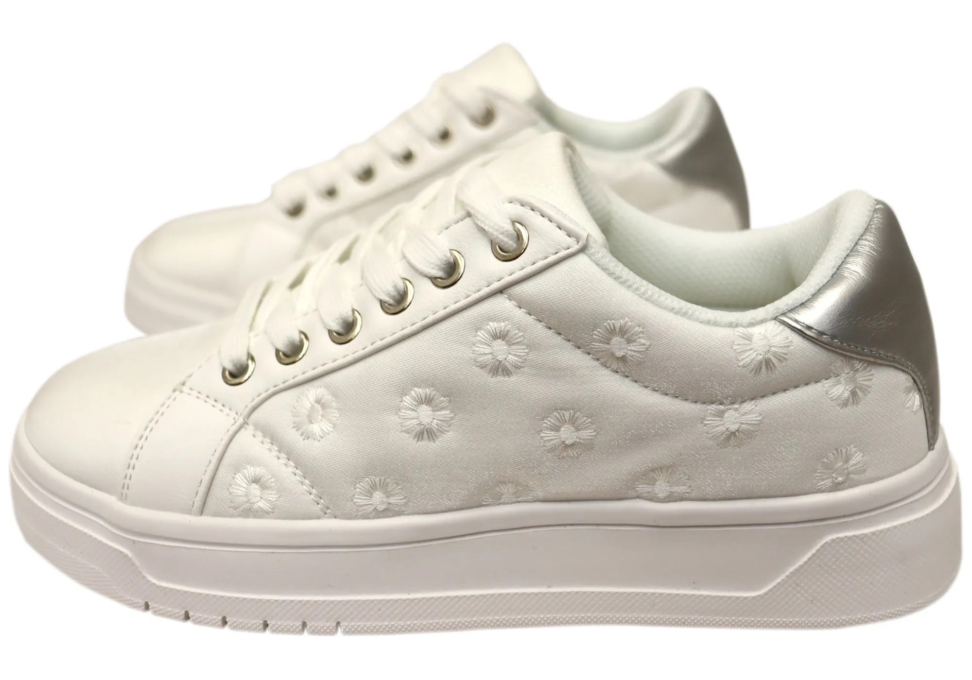 Scholl Orthaheel Womens Paisley Comfortable Supportive Sneakers