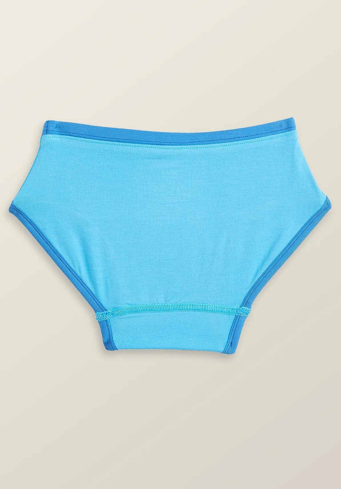Scribbles Girls Hipsters Blue Tencel Modal - Banana
