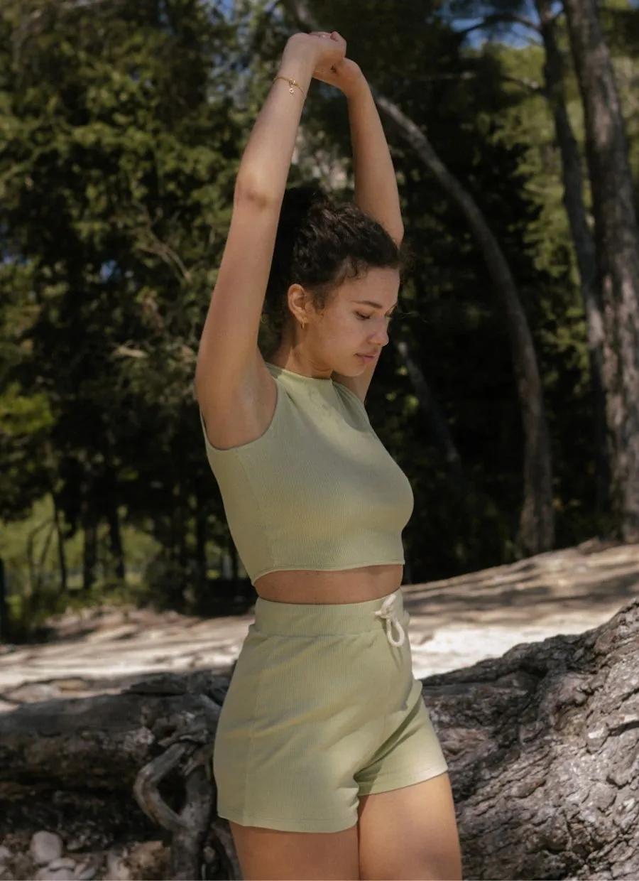 Shorts Callie Organic Cotton - Light Green