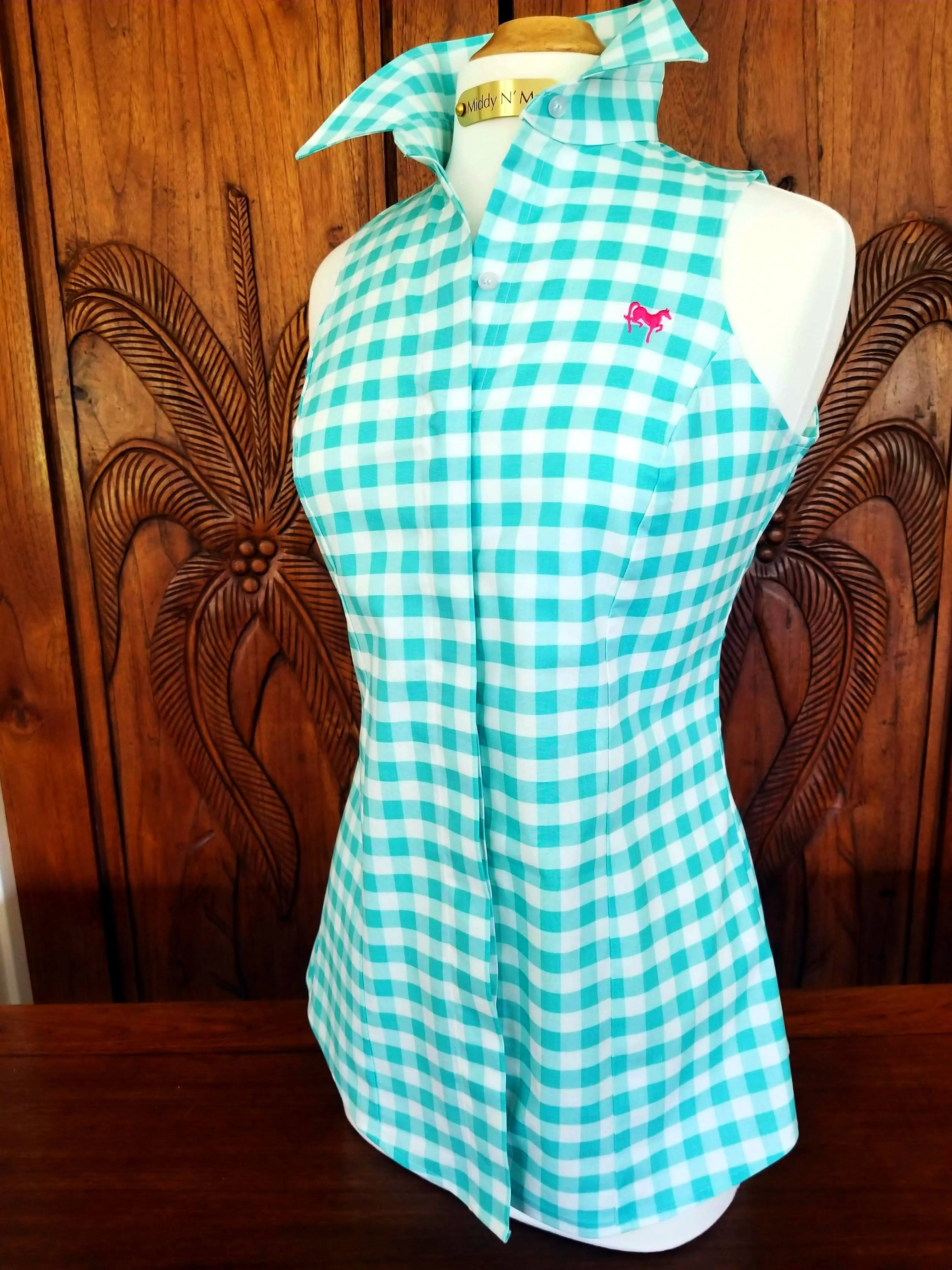 SWEET MELISSA SHIRT IN TURQUOISE