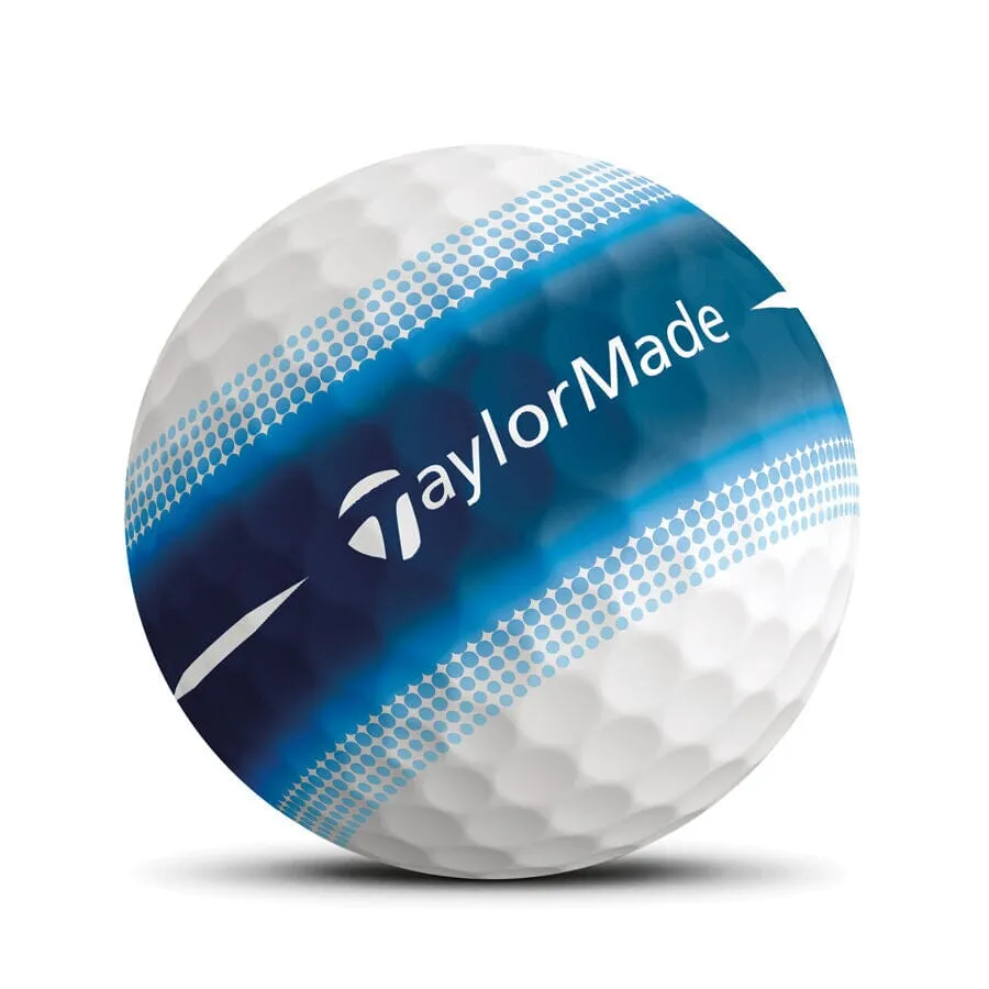 TaylorMade Tour Response Stripe - Pelotas de golf multicolor (12 unidades)