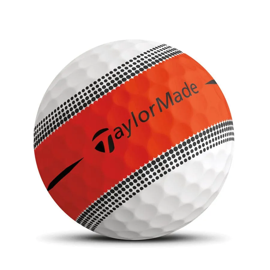 TaylorMade Tour Response Stripe - Pelotas de golf multicolor (12 unidades)