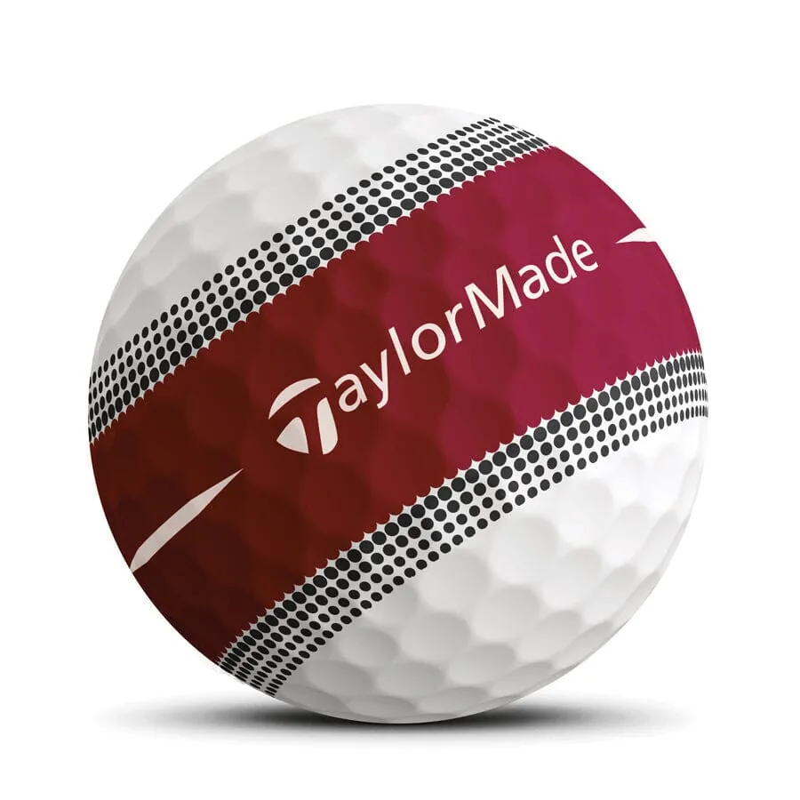 TaylorMade Tour Response Stripe - Pelotas de golf multicolor (12 unidades)