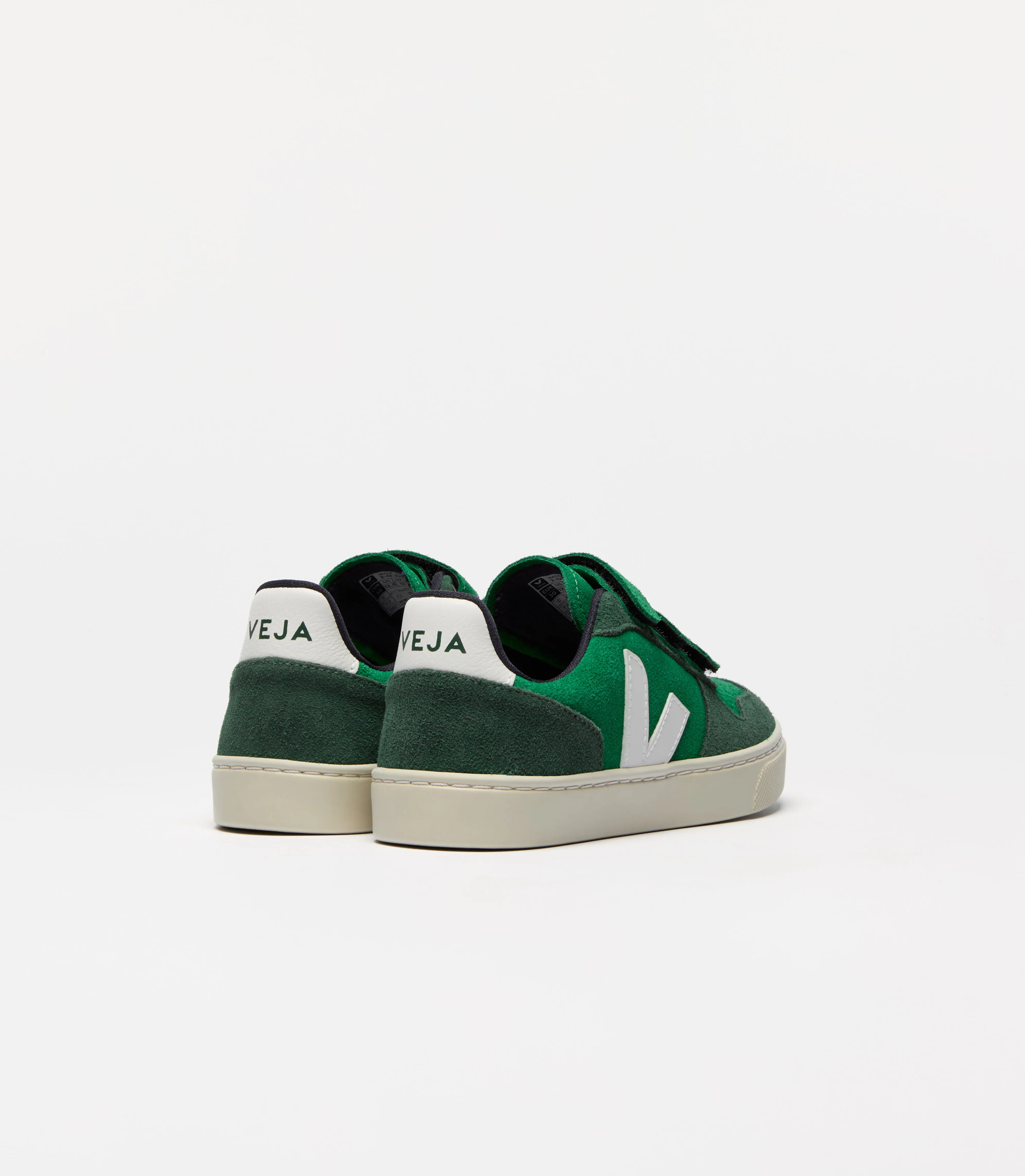 V-10 Suede Emeraude White