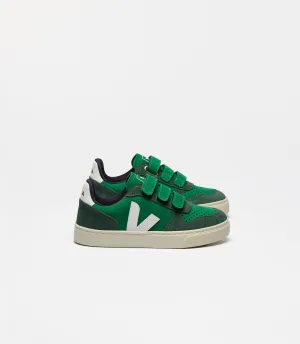 V-10 Suede Emeraude White