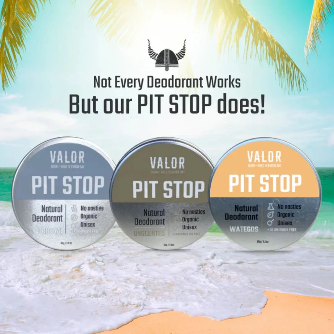 Valor Organics | Pit Stop Deodorant Travel Trio