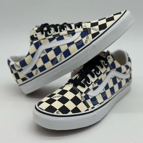 Vans Checkerboard Sneakers - Black and White