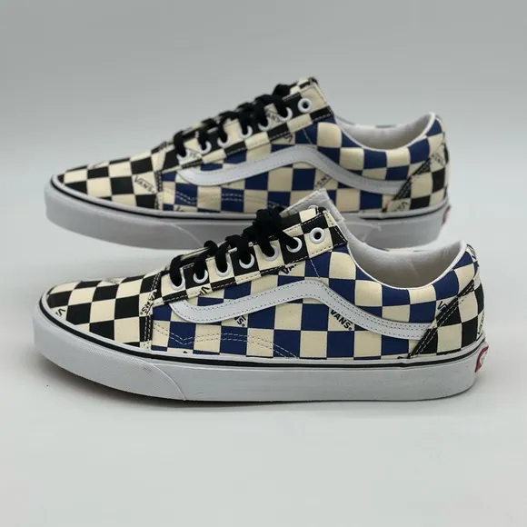 Vans Checkerboard Sneakers - Black and White