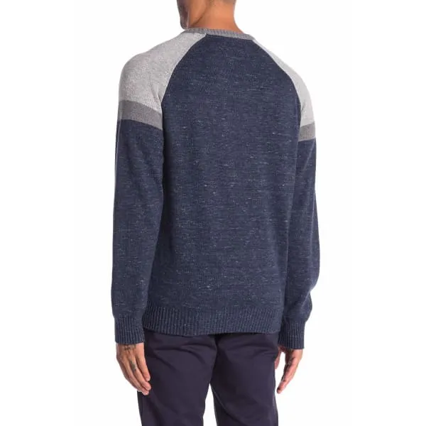 Weatherproof Colorblock Raglan Sleeve Sweate Hoodie Pullover TRUE DENIM