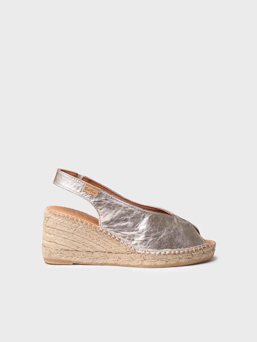 Wedge espadrilles peep toe style - LAILA-P