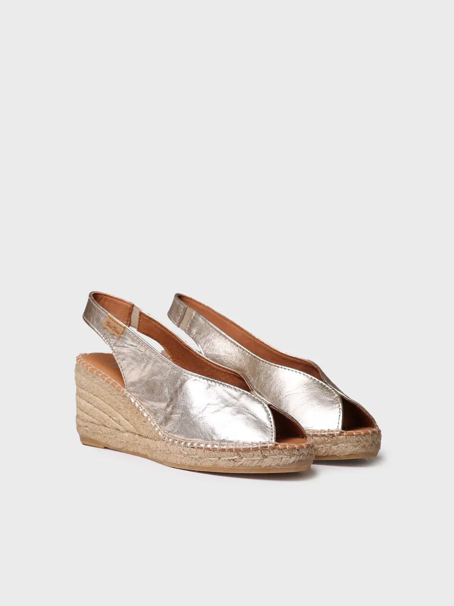 Wedge espadrilles peep toe style - LAILA-P