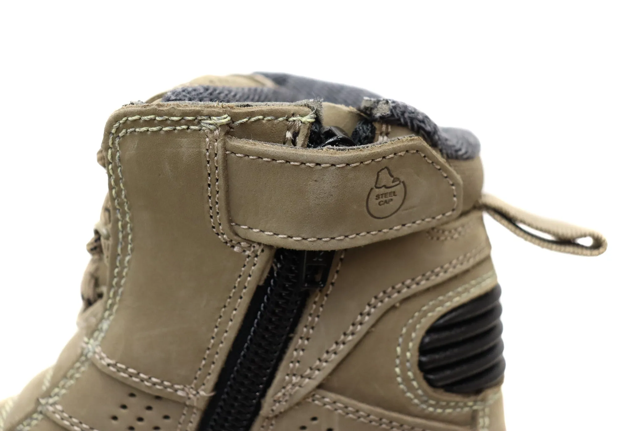 Womens KingGee Bennu Pro 6 Leather Comfortable Work Boots Stone