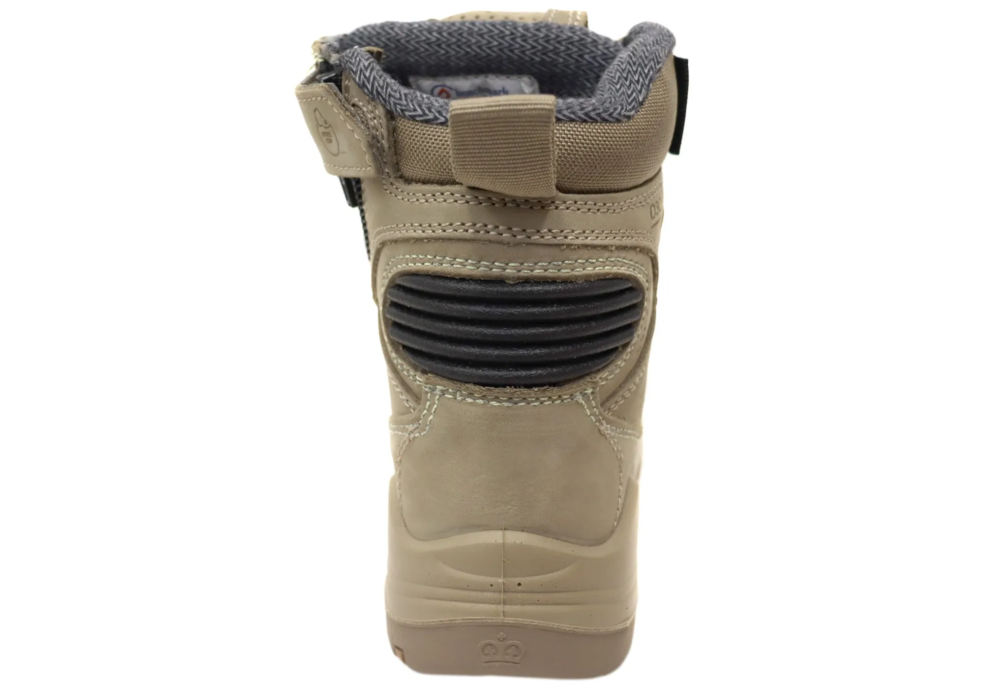 Womens KingGee Bennu Pro 6 Leather Comfortable Work Boots Stone