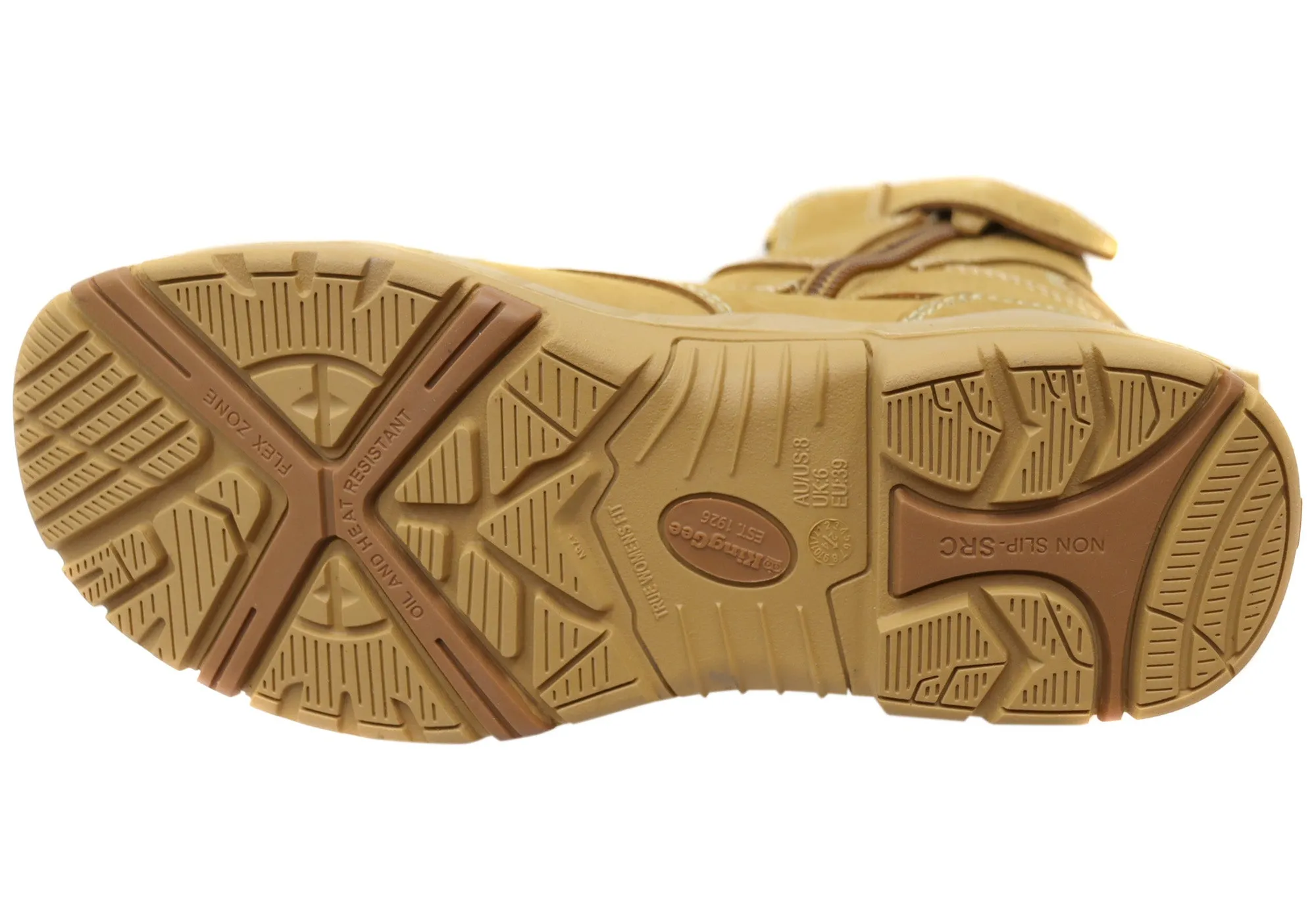 Womens KingGee Bennu Pro 6 Leather Work Boots Wheat