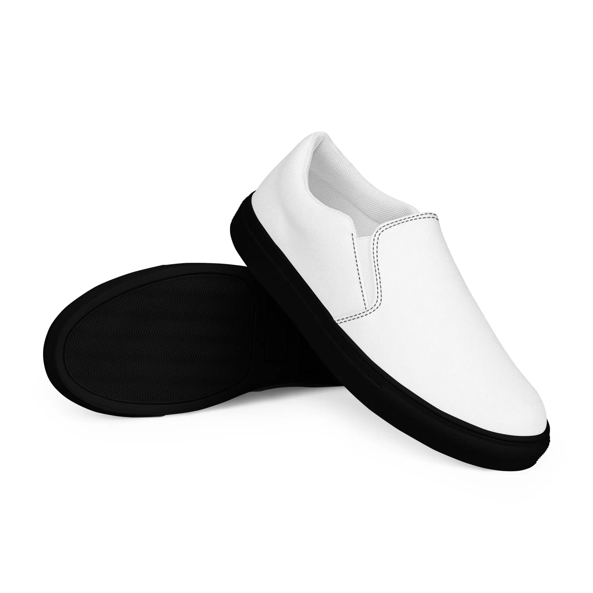 Women’s slip-on canvas shoes (White)