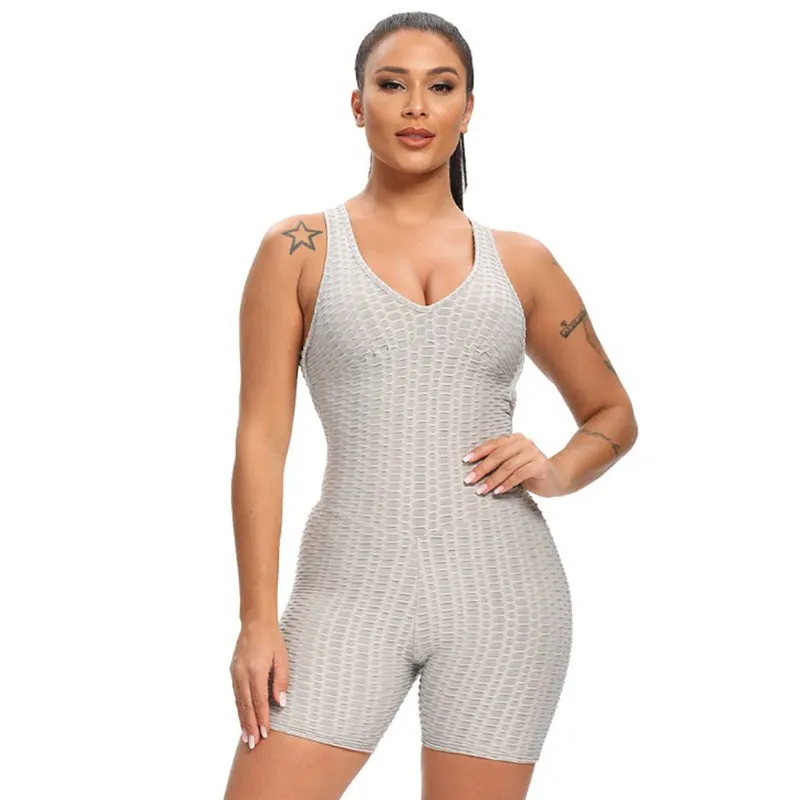 Workout Sets for Women 2 Piece High Waist Crop Tank Yoga Shorts