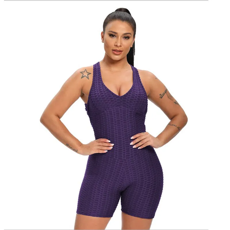 Workout Sets for Women 2 Piece High Waist Crop Tank Yoga Shorts