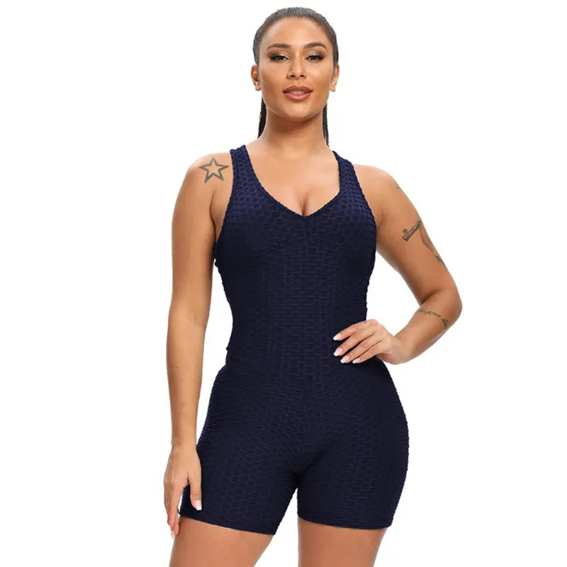 Workout Sets for Women 2 Piece High Waist Crop Tank Yoga Shorts