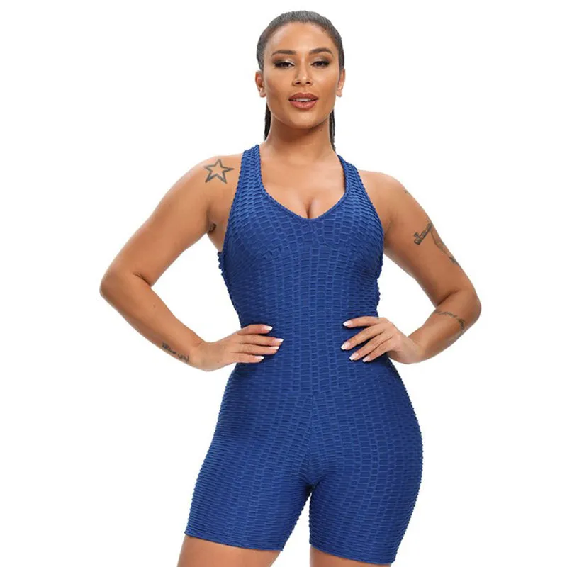 Workout Sets for Women 2 Piece High Waist Crop Tank Yoga Shorts