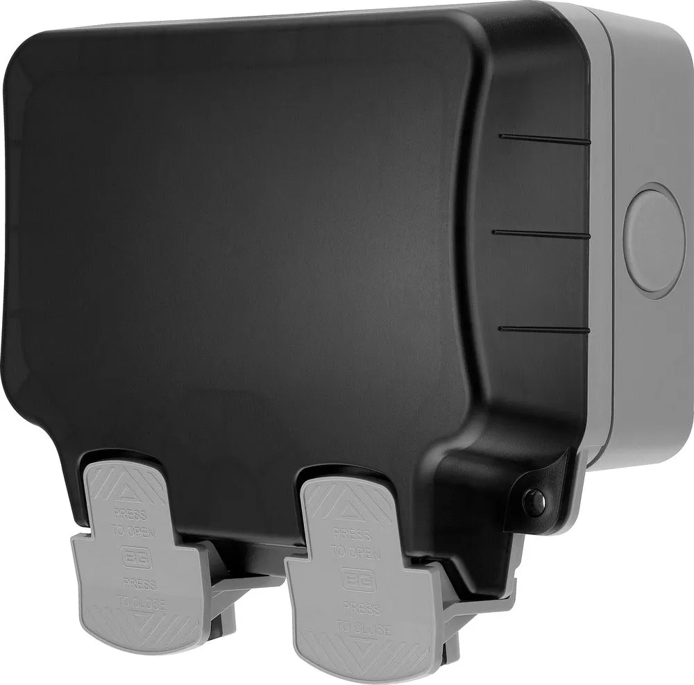 WP22 BG Outdoor Socket – 13A Double Switch (IP66)