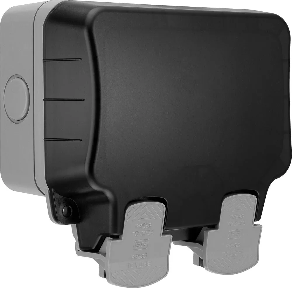 WP22 BG Outdoor Socket – 13A Double Switch (IP66)