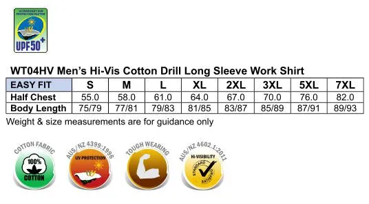 WT04HV COTTON DRILL WORK SHIRT