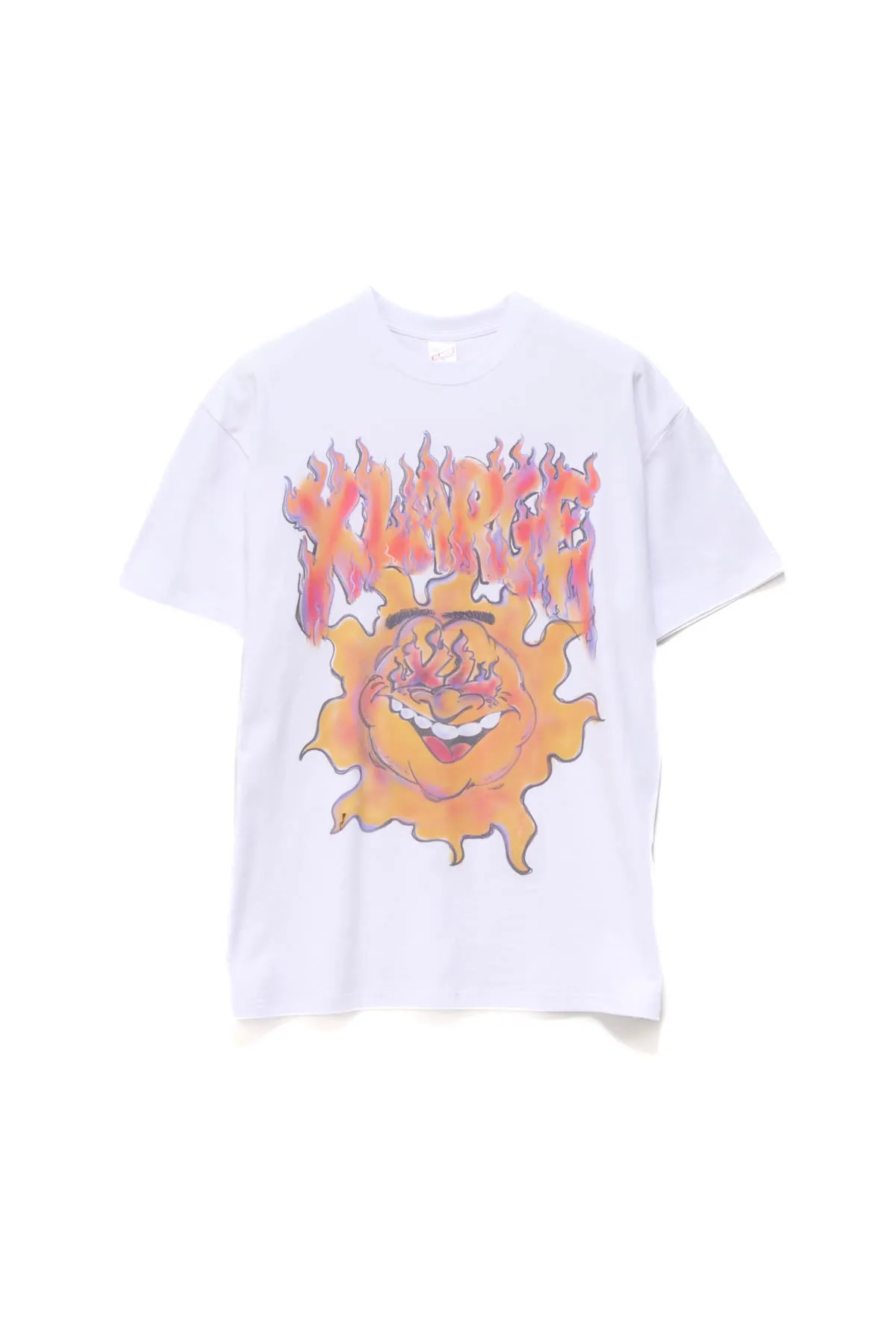 XL BURNING TEE - SOLID WHITE