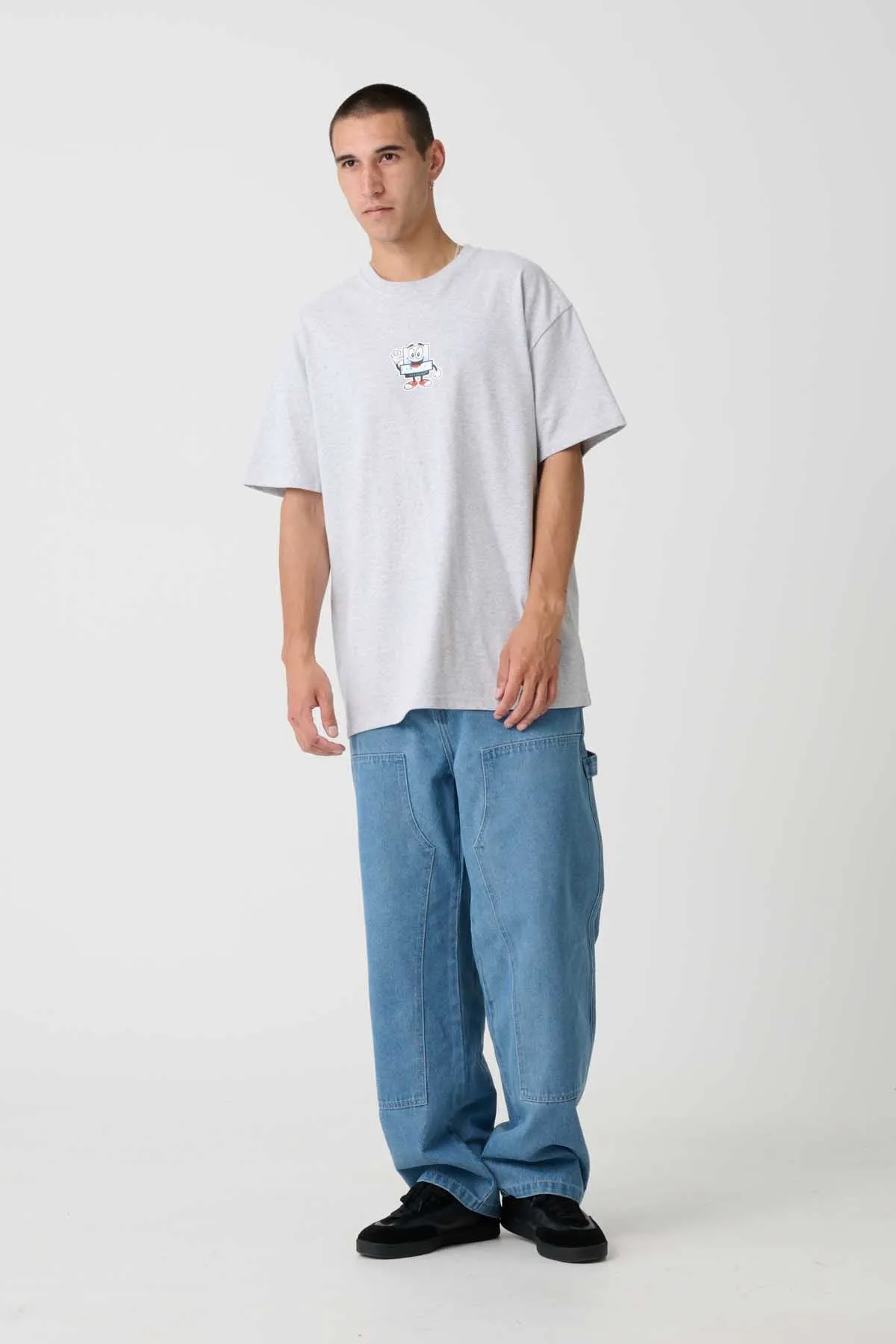 XL MAN TEE - ASH HEATHER