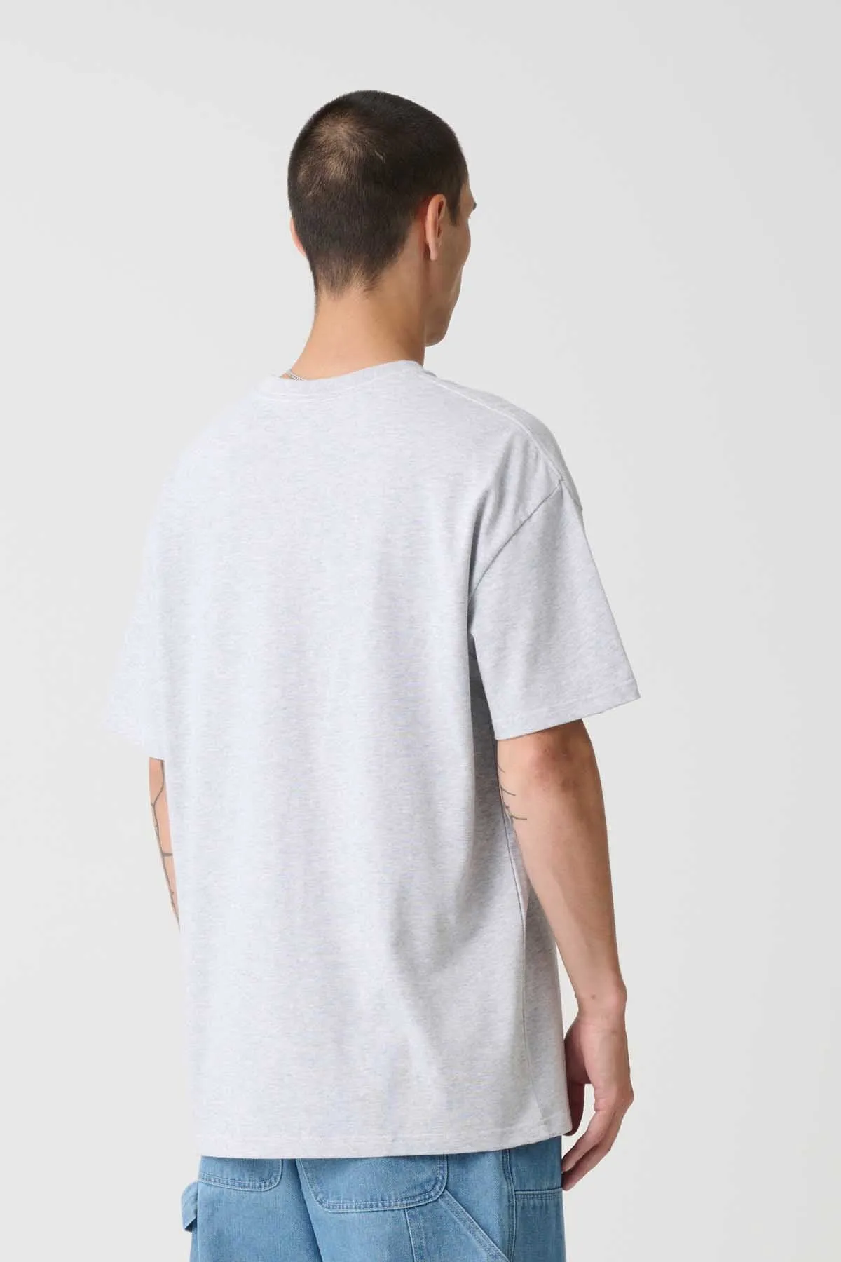 XL MAN TEE - ASH HEATHER