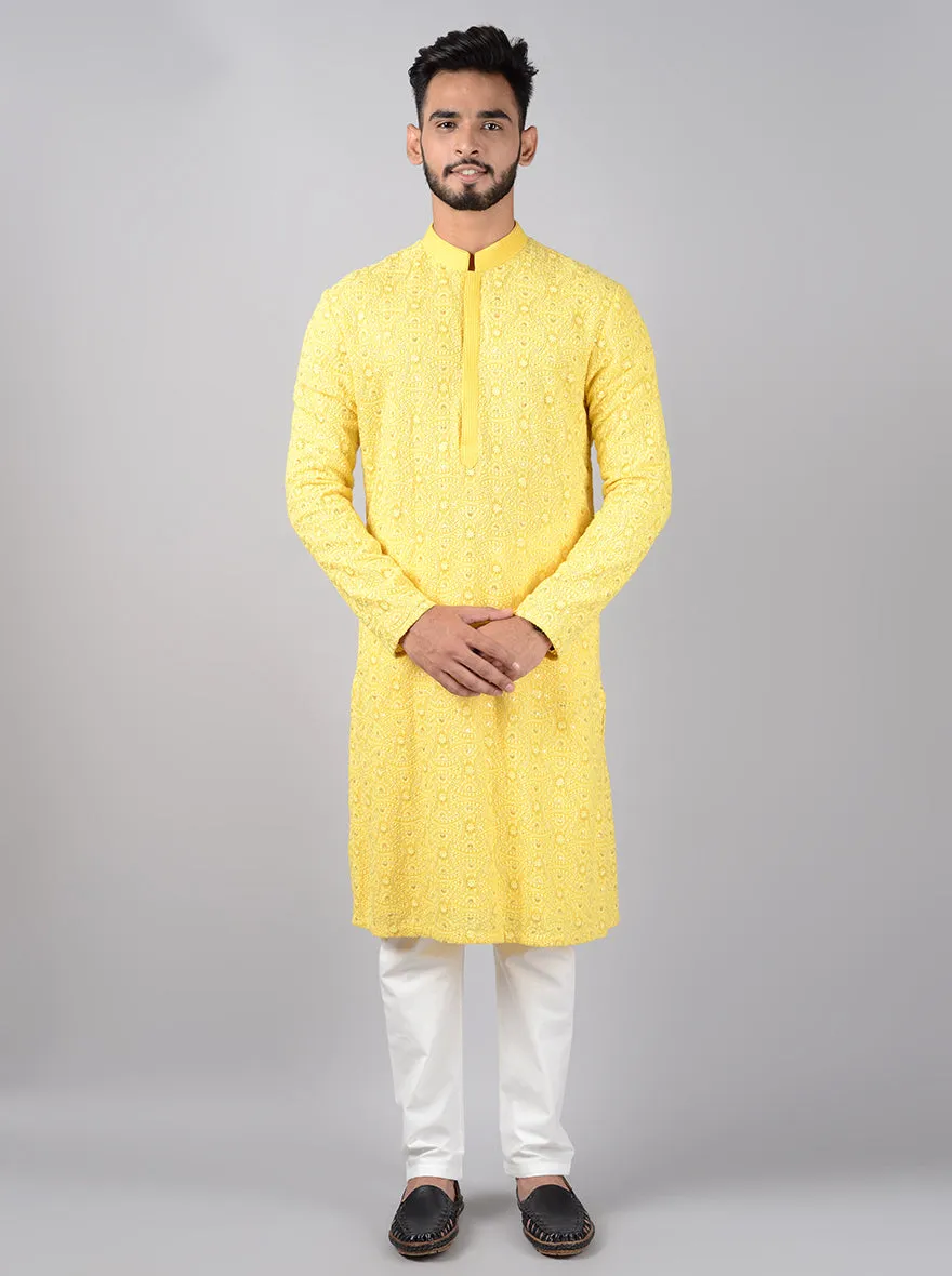 Yellow  Kurta Pajama | Siddhesh Chauhan