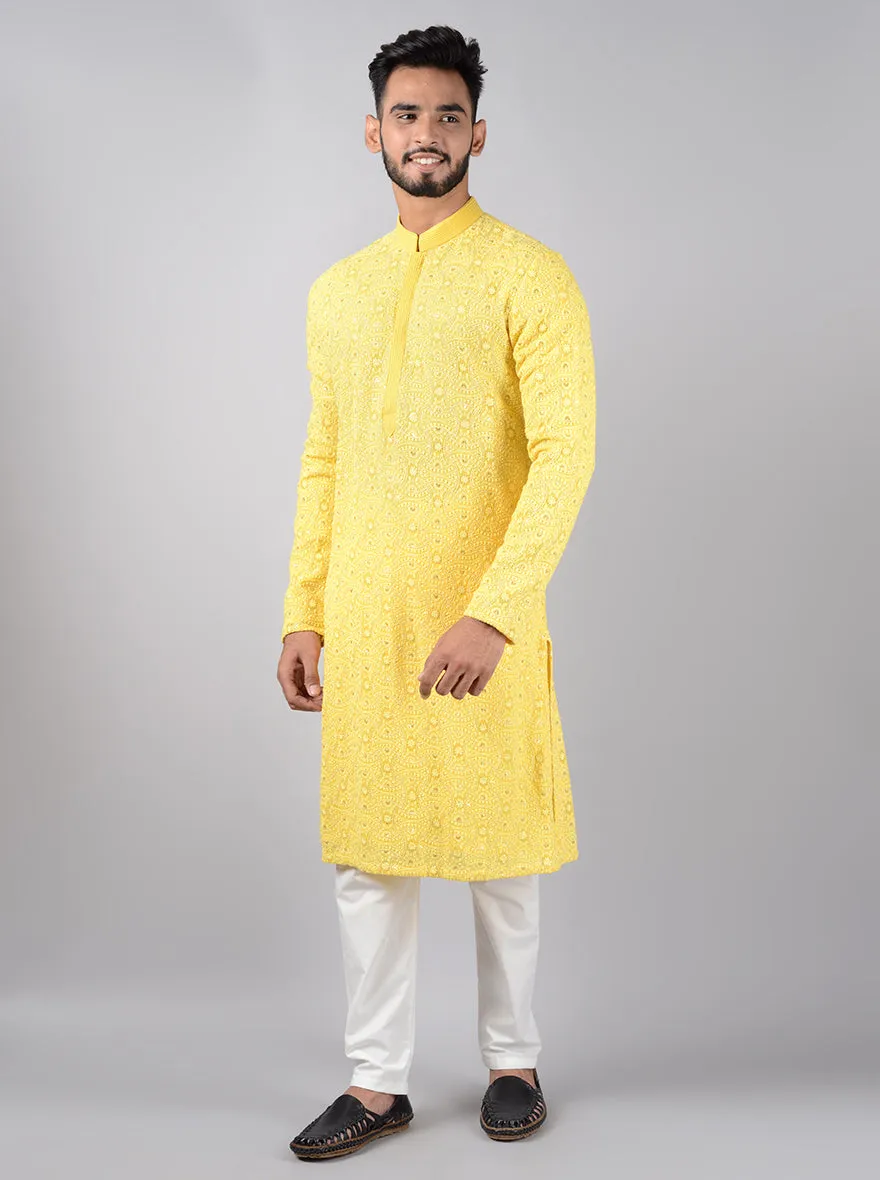 Yellow  Kurta Pajama | Siddhesh Chauhan