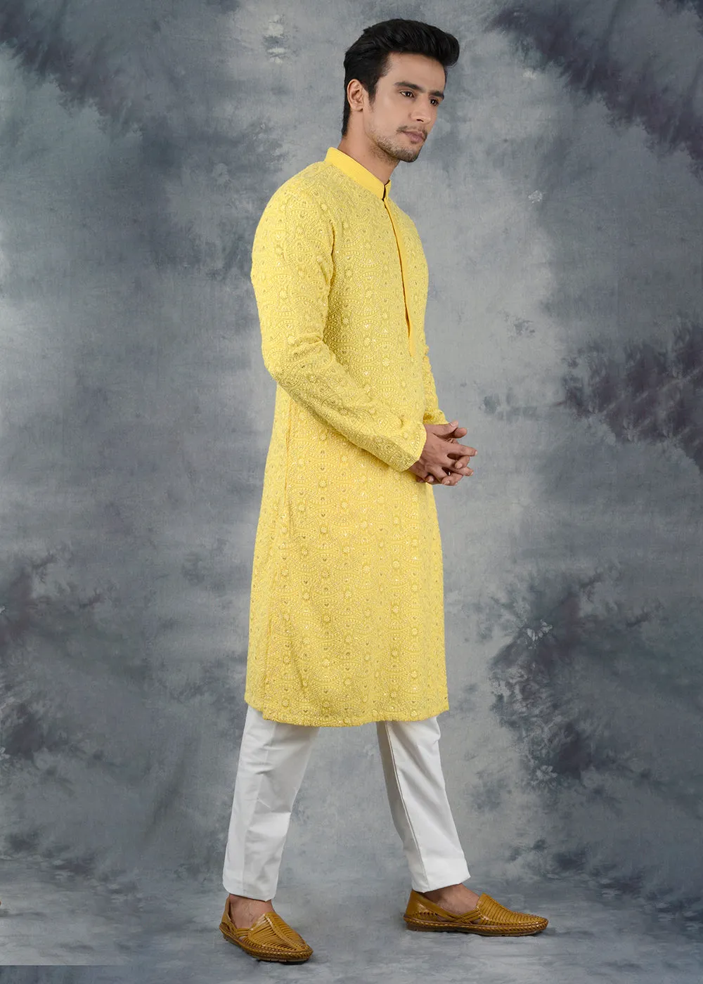 Yellow  Kurta Pajama | Siddhesh Chauhan