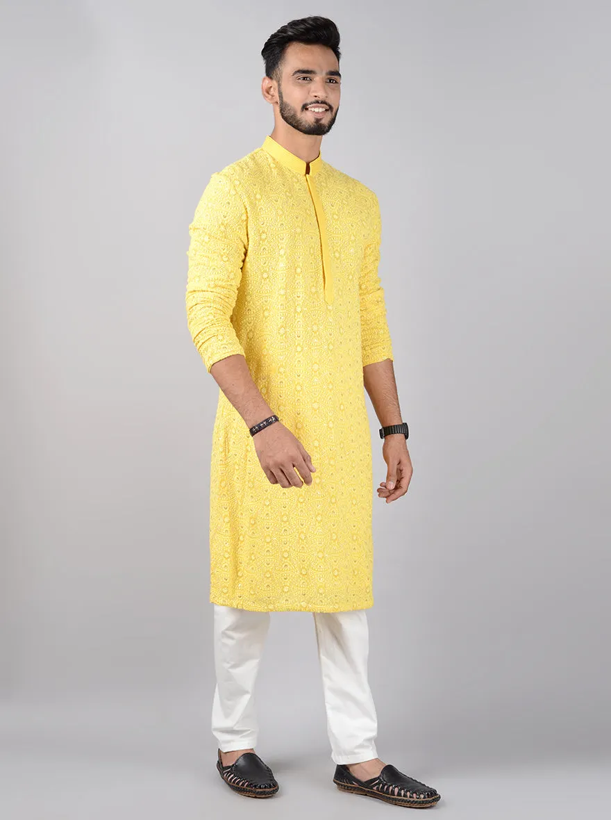 Yellow  Kurta Pajama | Siddhesh Chauhan
