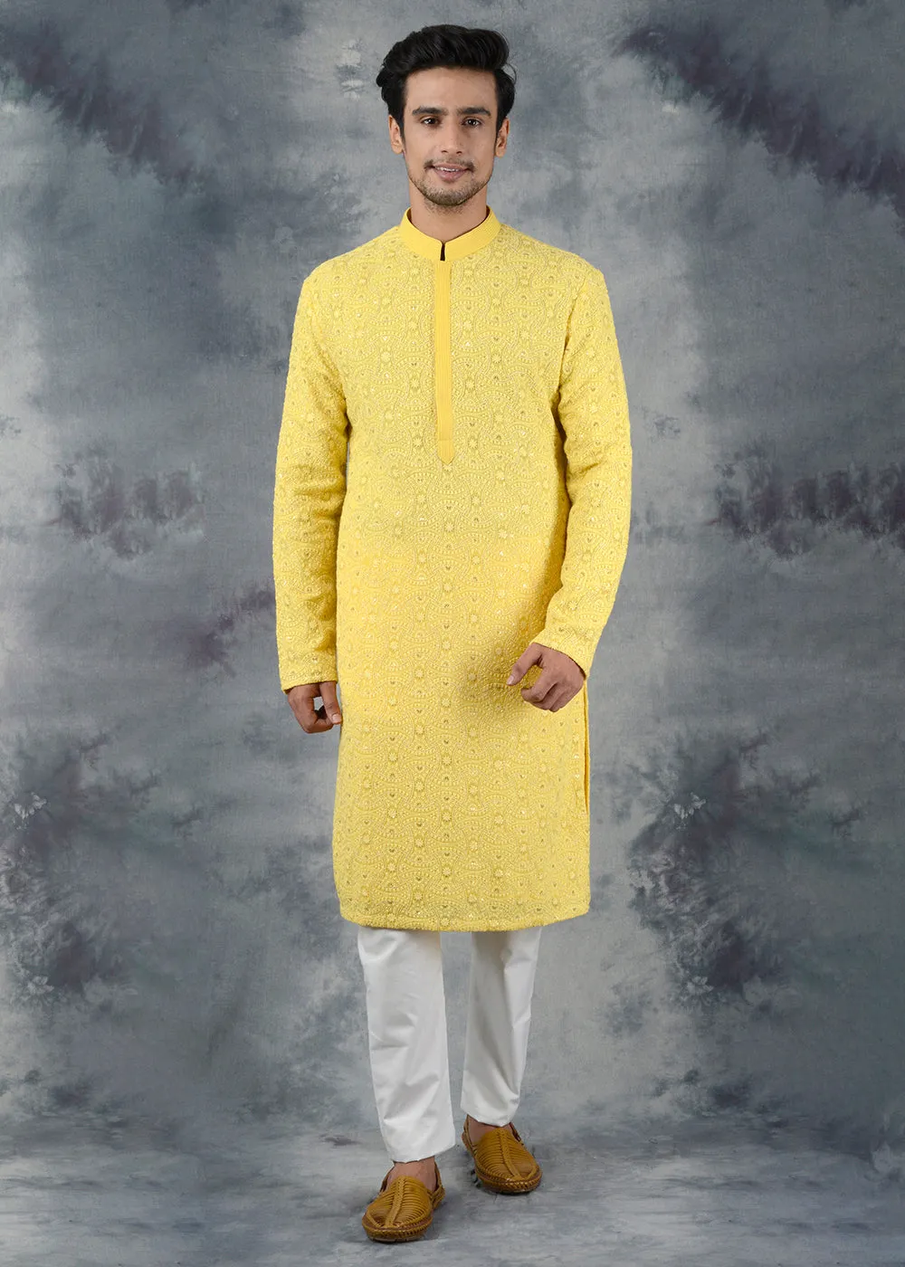 Yellow  Kurta Pajama | Siddhesh Chauhan
