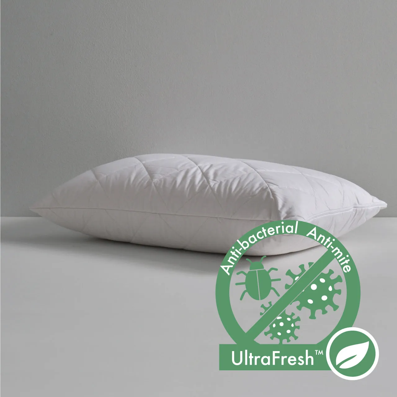 Zipper Pillow Protector Cooling Anti-Bacterial Cotton Hotel Collection by Robinsons